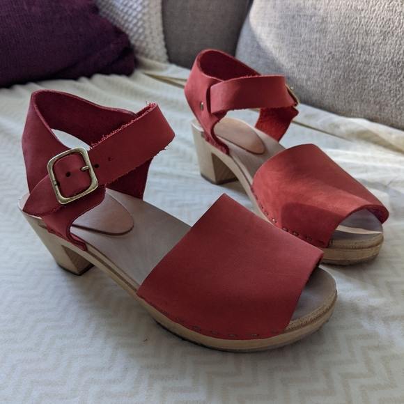 Bryr clogs tomato mid-heel - Picture 9 of 11